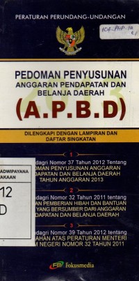 Pedoman Penyusunan Anggaran Pendapatan dan Belanja Daerah (APBD)