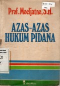 ASAS-ASAS HUKUM PIDANA cet.4