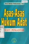 Asas-asas Hukum Adat Suatu Pengantar