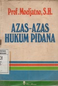 Azas-Azas Hukum Pidana