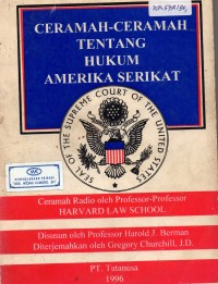 Ceramah-Ceramah tentang hukum Amerika Serikat (Talks on American Law)