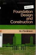 FOUNDATION DESIGN AND CONSTRUCTION