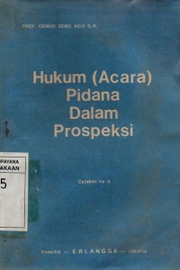 Hukum (Acara) Pidana Dalam Prospeksi 2