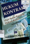 Hukum Kontrak (Dari Sudut Pandang Hukum Bisnis) Buku Kedua