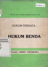 Hukum Perdata : Hukum Benda