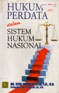 Hukum Perdata dalam Sistem Hukum Nasional