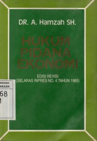 Hukum Pidana Ekonomi