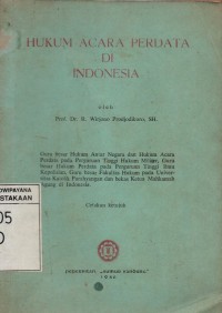 Hukum Acara Perdata di Indonesia