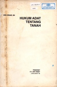 Hukum Adat Tentang Tanah