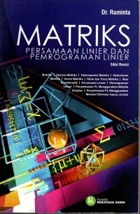 MATRIKS : persamaan linier dan pemograman linier