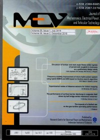 MEV-Journal of Mechatronics, Electrical Power, and Vehicular Technology