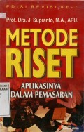 Metode Riset : Aplikasi Dalam Pemasaran