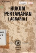 Hukum Pertanahan (Agraria)