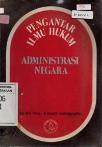 Pengantar Ilmu Hukum Administrasi Negara