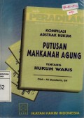 Kompilasi Abstrak Hukum Putusan Mahkamah Agung tentang Hukum Waris