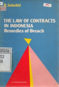 The Law Of Contracts In Indonesia : Remedies Of Breach