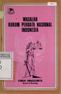 Masalah Hukum Perdata Nasional Indonesia