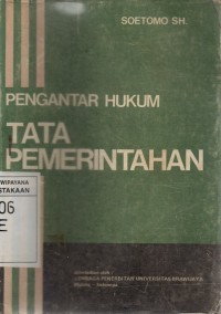 Pengantar Hukum Tata Pemerintahan