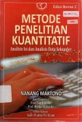 Metode Penelitian Kuantitatif : Analisis Isi dan Analisis Data Sekunder