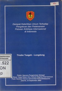 Pidato Upacara Pengukuhan sebagai Guru Besar Tetap dalam Ilmu Hukum Dagang Internasional pada Fakultas Hukum Universitas Krisnadwipayana 