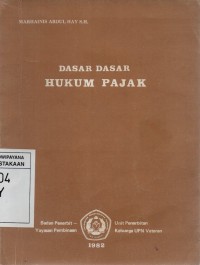 Dasar-dasar Hukum Pajak