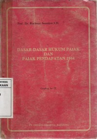 Dasar-dasar Hukum Pajak dan Pajak Pendapatan 1944