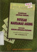 Kompilasi Abstrak Hukum Putusan Mahkamah Agung tentang Hukum Hutang - Piutang