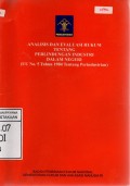 Analisis Dan Evaluasi Hukum Tentang Perlindungan Industri Dalam Negeri (UU No. 5 Tahun 1984 Tentang Perindustrian)