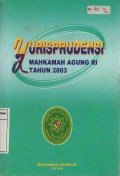 Yurisprudensi Mahkamah Agung Republik Indonesia Tahun 2003