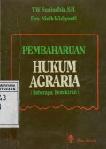 Pembaharuan Hukum Agraria