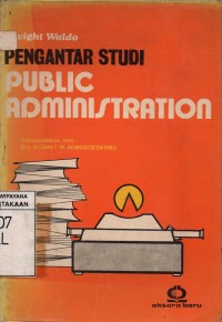 Pengantar  Studi Public Administration