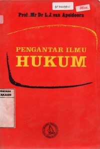 Pengantar Ilmu Hukum