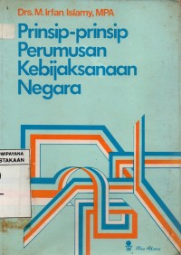 Prinsip-Prinsip Perumusan Kebijaksanaan Nagara