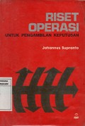 Riset Operasi : untuk Pengambilan Keputusan