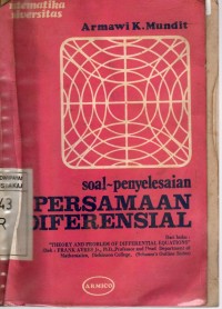 SOAL-PENYELESAIAN PERSAMAAN DIFERENSIAL