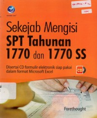 Sekejab Mengisi SPT Tahunan 1770 dan1770 SS