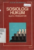 Sosiologi Hukum Suatu Pengantar