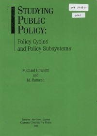 Studying Public Policy: Policy Cycles and Policy Subsystems