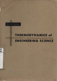 Thermodynamics of Engineering Science