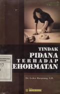 Tindak Pidana Terhadap Kehormatan