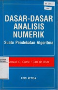 Dasar-dasar Analisis Numerik : Suatu Pendekatan Algoritma