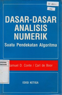 Dasar-dasar Analisis Numerik : Suatu Pendekatan Algoritma