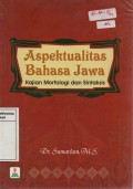 Aspektualitas Bahasa Jawa: Kajian Morfologi dan Sintaksis