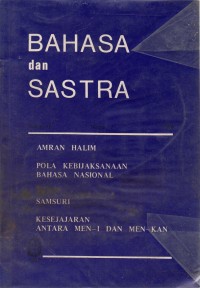 Bahasa dan Sastra