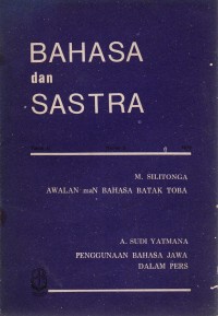 Bahasa dan Sastra