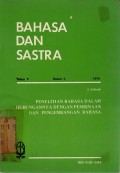 Bahasa dan Sastra