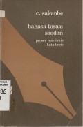 Bahasa Toraja Saqdan: Proses Morfemis Kata Kerja