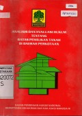 Analisis Dan evaluasi Hukum Tentang Batas Pemilikan Tanah Di Daerah Perkotaan