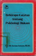 Beberapa Catatan tentang Psikologi Hukum