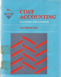 Cost Accounting: Planning And Control